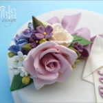 torta 40 anni - bouquet di fiori