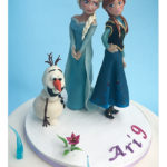 Topper compleanno - Frozen - Anna, Elsa, Olaf